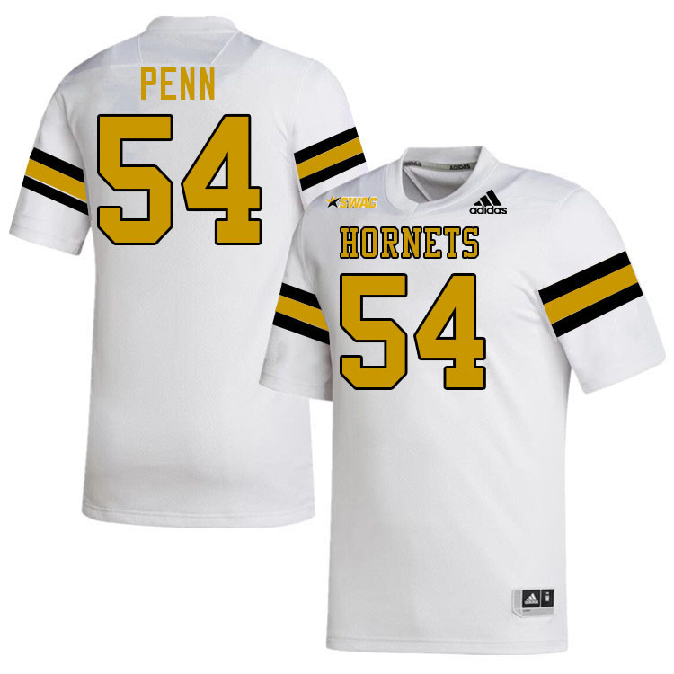 Alabama State Hornets #54 Dezmond Penn College Football Jerseys Stitched Sale-White